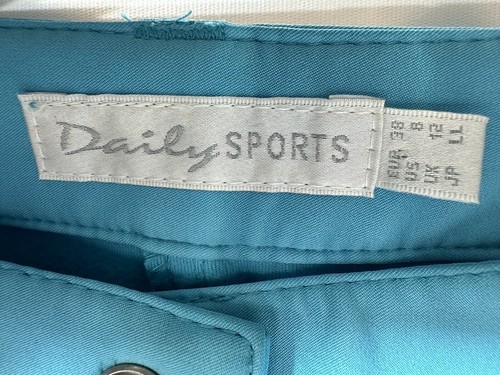 NWT WOMEN'S DAILY SPORTS GOLF PANT LOGO BLUE SIZE 8 - Picture 3 of 11