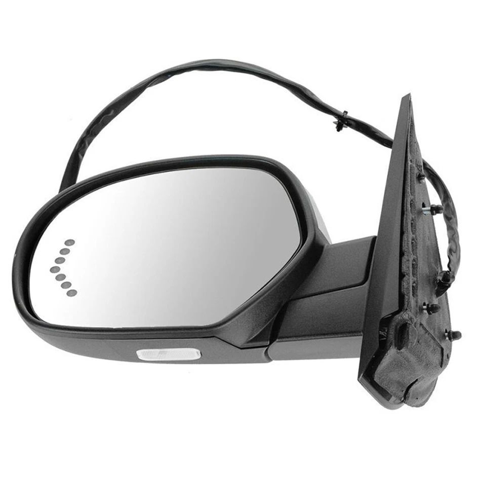 Espejo NEGRO eléctrico plegable memoria térmica charco señal para GM Pickup SUV conductor Foto 3 de 4