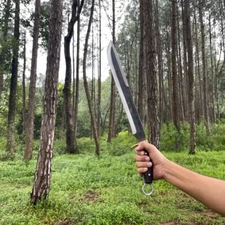 CUSTOM HANDMADE D2 TOOL STEEL WORRIOR COMBAT SWORD HUNTING CAMPING KNIFE