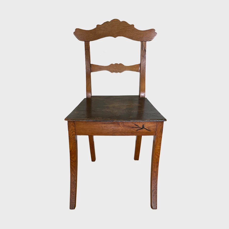 Juego de 4 sillas Biedermeier rústicas suecas de la década de 1820 Foto 2 de 4