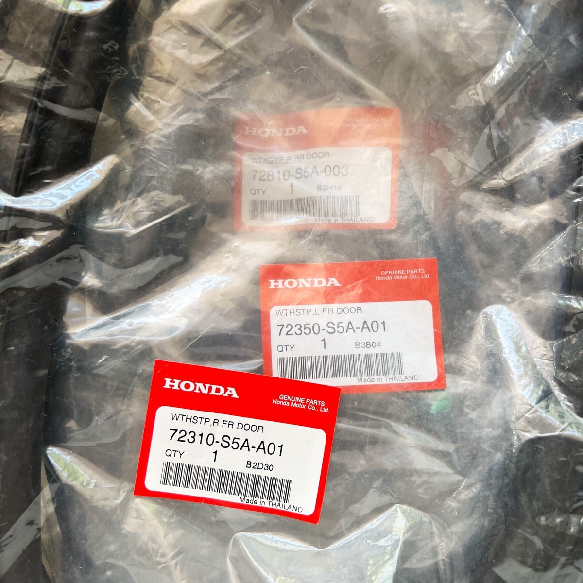 Honda OEM 04-05 Civic Front Door-door Weather Strip Right