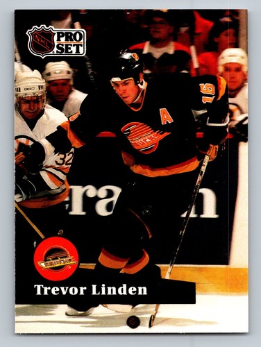 1991 Pro Set Hockey #236 Trevor Linden Vancouver Canucks