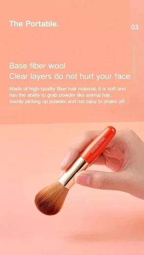 Red Envelope Makeup Brush Set - Soft-touch -Essential for Travel -5-Piece Set - Picture 4 of 6