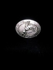 Frederick Remington Bronco Buster Rodeo Belt Buckle, Country Western Belt Buckle