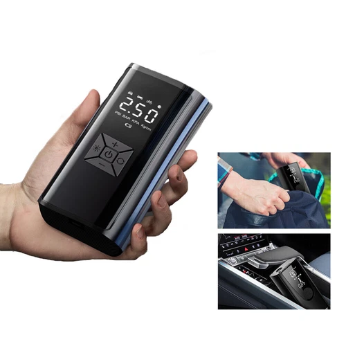 LCD Elektrische Akku Luftpumpe Auto Fahrrad Reifen Druckluft Kompressor 150PSI - Bild 4 von 13