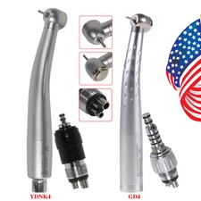 KaV NSK Style Dental High Speed Handpiece Push Button & 4Hole Quick Coupler Kit