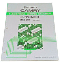 Toyota Camry Electrical Wiring Diagram Supplement SXV10 VCV10 August 1993
