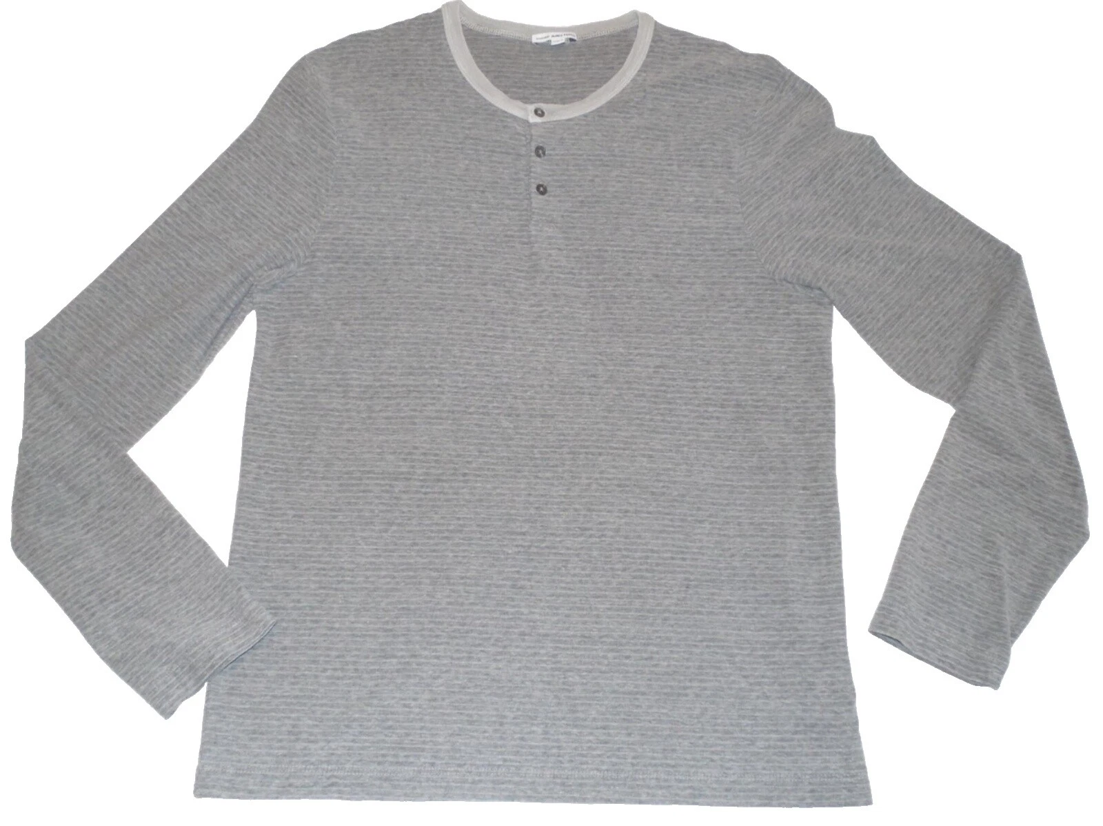 James Perse Henley Regular Size Casual Button-Down Shirts for Men