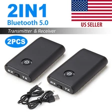 Bluetooth 5.0 2 IN 1 Transmitter Receiver 3.5Mm Jack Aux Adapter Wireless Audio