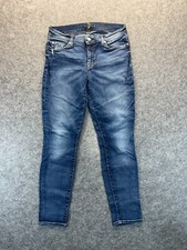 7 For All Mankind Jeans Womens 29 The Ankle Skinny Stretch Midrise Denim Jeans