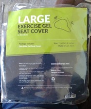 Grand Coussin De Selle Vélo Bikeroo Gel Rouge 10x11 Pouces - Confort Exercice