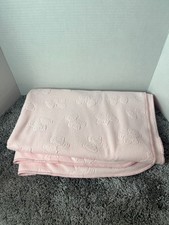 Pink BABY BLANKET with BEARS 42" X 30"