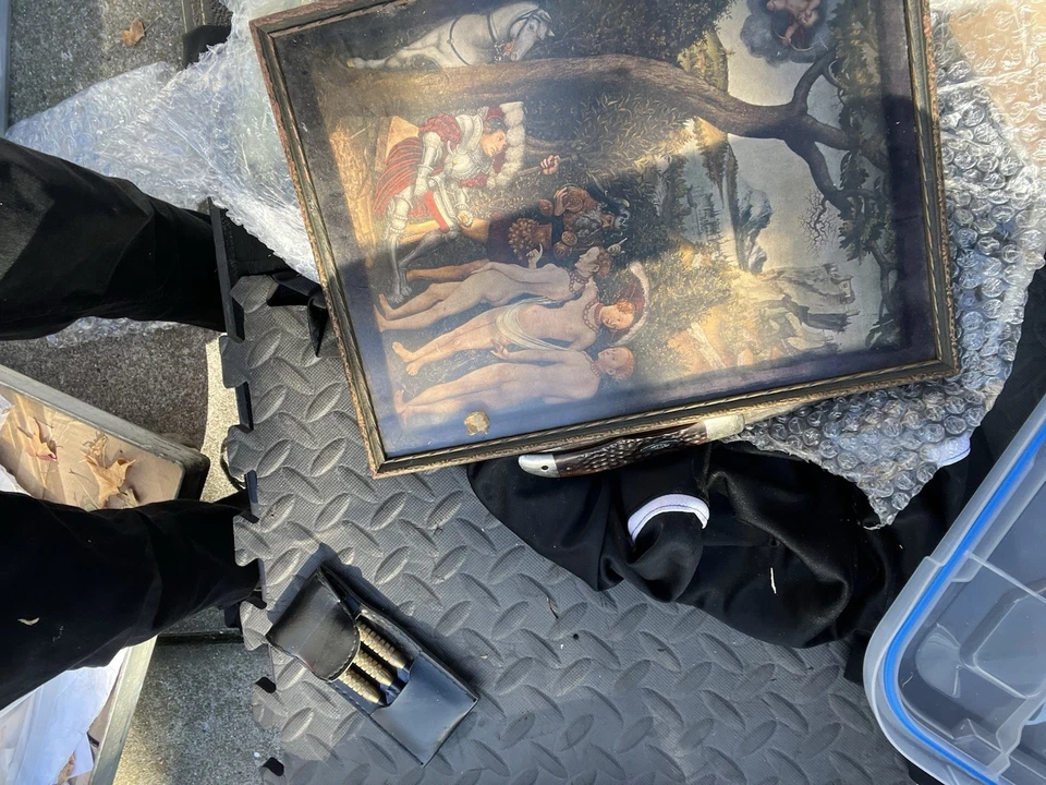 Pintura Del Siglo XVI Original Auténtica París Francia Foto 2 de 4