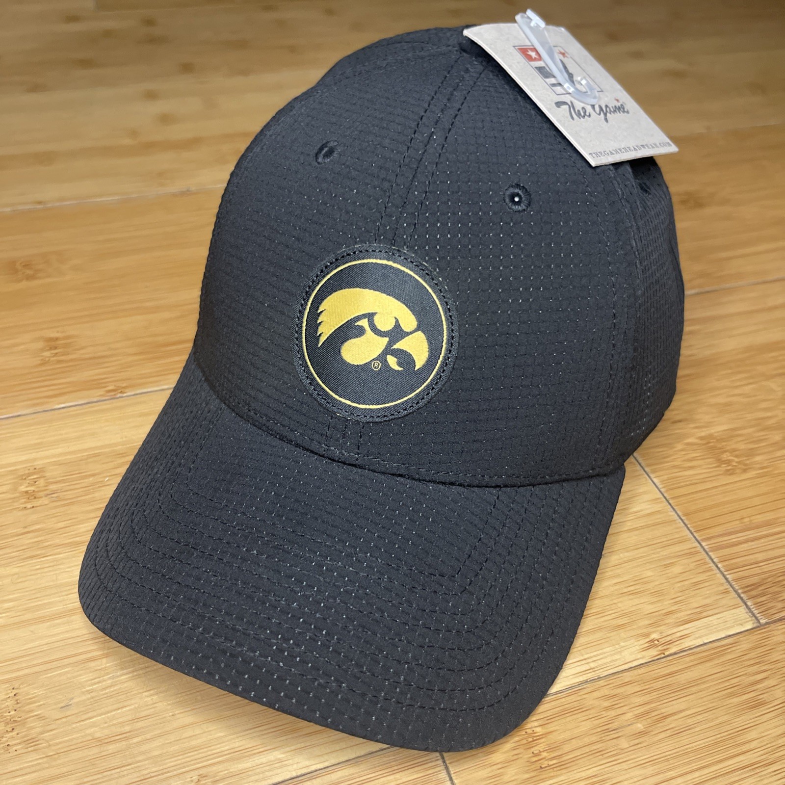 The Game Iowa Hawkeyes All Black Structured Vented Performan