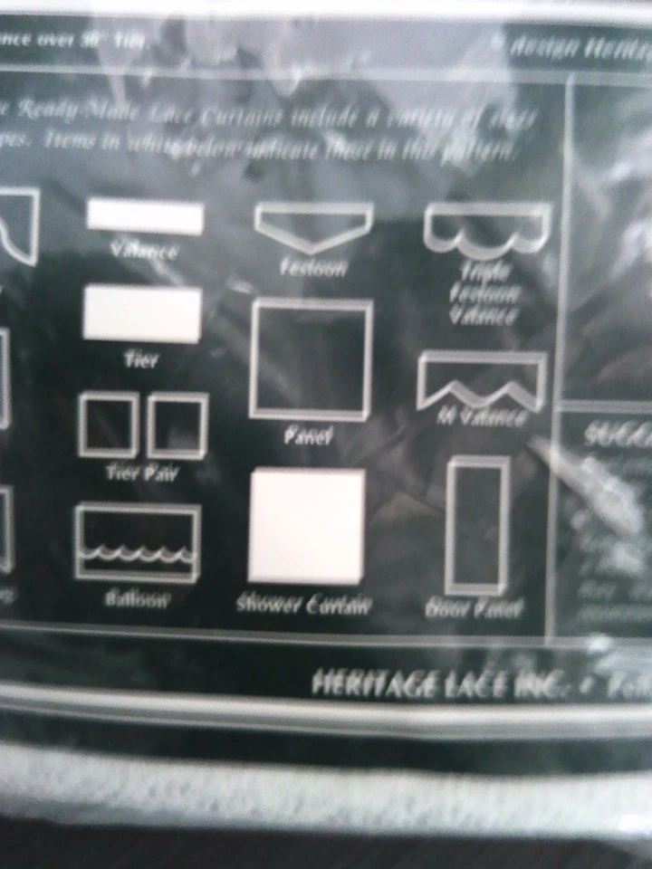 Heritage Lace Shower Curtain Seascape White 72" x 72" Nautical NIP - Image 3 of 4