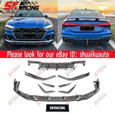 Fits Audi S7 Sportback 2020-2025 Dry Carbon Fiber Front Rear Bumper Lip Bodykits Fits Audi S7 Sportback 2020-2025 Dry Carbon Fiber Front Rear Bumper Lip Bodykits