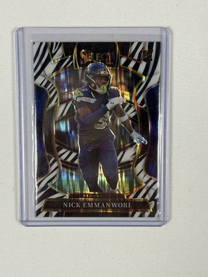 2025 Panini Select - Nick Emmanwori ZEBRA Prizm SSP CASE HIT #15