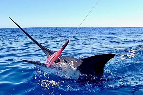 2 Pack High Speed ​​Skirted Wahoo & Tuna Lures Rigged 6ft 150lb Leader Line + Ba - Image 3