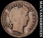 1905-S Barber Dime- Silver- Scarce Better Date No Reserve #J845