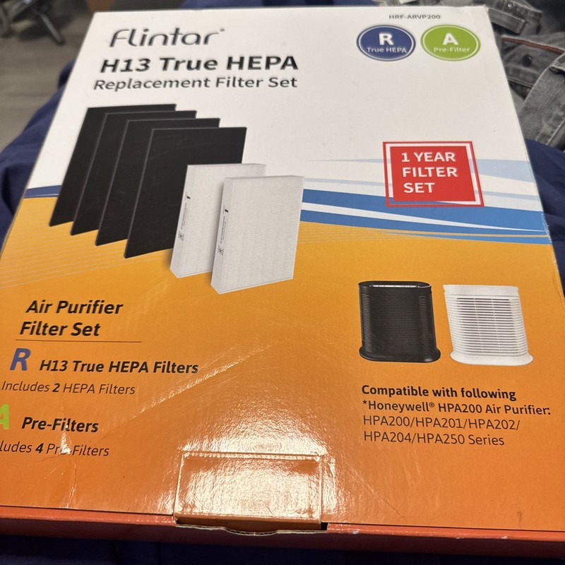 Flintar HPA100 H13 True HEPA Replacement Filter Set