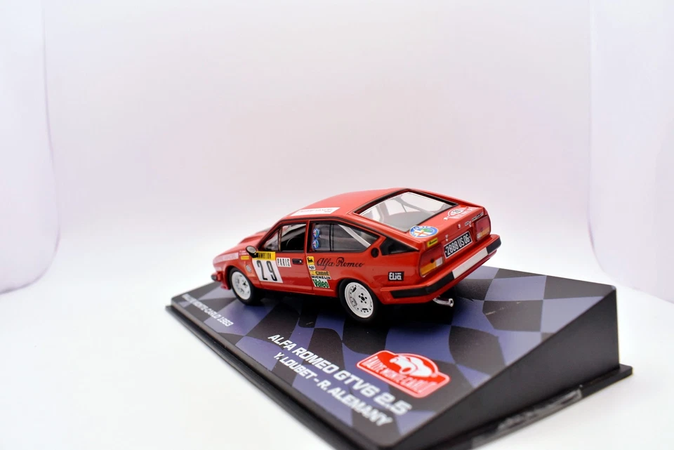 modellino auto rally scala 1:43 alfa romeo gtv6 collezione modellismo diecast - Immagine 4 di 4