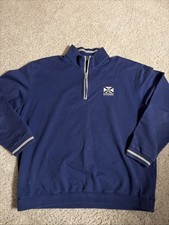 Trump Turnberry Scotland Golf Quarter Zip Pullover Men  s L Tartan Collection