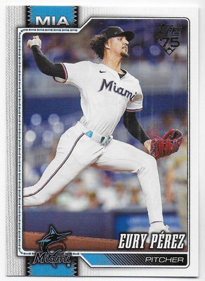 2026 Topps #285 Eury Perez - Miami Marlins