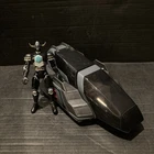 Vintage Power Rangers Lost Galaxy Black Magna Figure & Galactic Speeder Vehicle