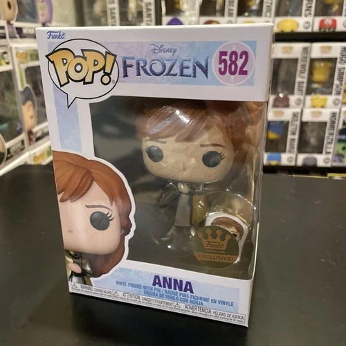 Funko Pop! Disney: ANNA (with Gold Pin) #582 FROZEN Funko Shop Exclusive