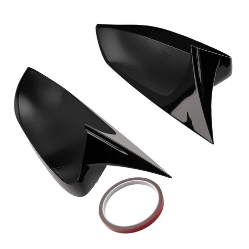 Exterior Mirror Trim Cover for Toyota Corolla 19-22 Black ABS Shell Left Right