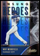 2021 Panini Absolute #UH-8 Whit Merrifield Unsung Heroes Spectrum Blue #/149