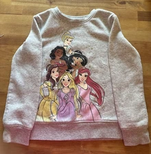 Disney Jumping Beans Gray Princess Sweatshirt Size 6