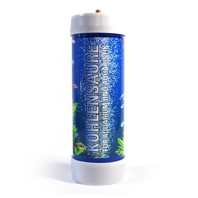 CO2 Einweg Flasche 2000g Kohlendioxid M10x1 Gewinde passend JBL Druckminderer