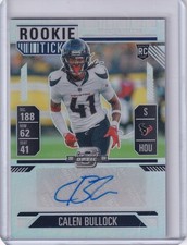 Calen Bullock 2024 Panini Contenders Optic Silver Prizm Rookie Ticket Rc Auto