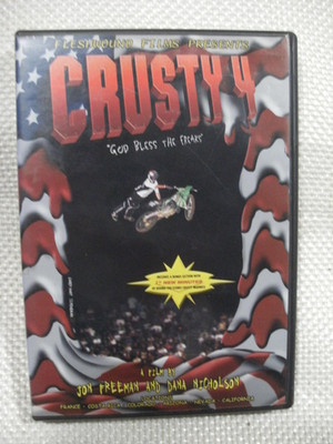 DVD Crusty 4 God Bless the Freaks 1998 Dirt Bike movie Jon Freeman D. Nicholson