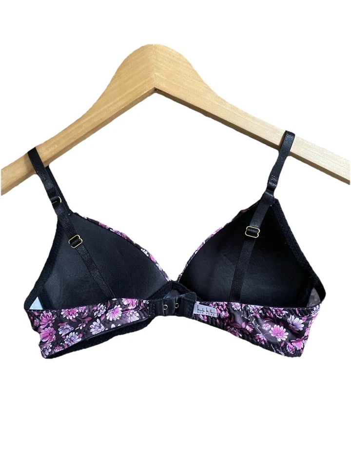 Floral levemente acolchoado Nicole Miller tamanho 32A sem fio - Imagem 2 de 4