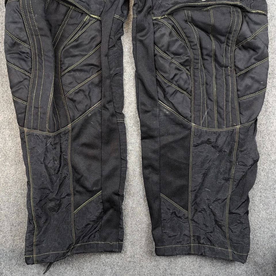 Pantalones de paintball invertidos adultos grandes 29-40 negros camuflados rodillas acolchadas cintura ajustable Foto 4 de 4