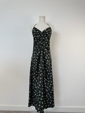 Sandro Womens Paola Floral Ruched Midi Dress Size: -US 6 -French 38 - NEW