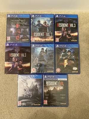 Resident Evil 0-7 Playstation PS4/PS5 8x Spielesammlung Bundle Brandneu Sealed