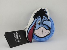 New Loungefly Disney Winnie The Pooh Eeyore Peeking Corduroy Coin Purse Blue