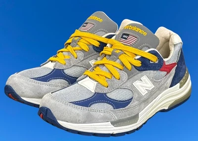 New Balance 992 Made in USA Grey Blue Red for Sale | Authenticity