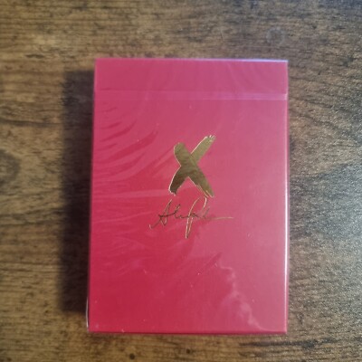 The X Deck Red Playing Cards New & Sealed Limited Ed Alex Pandrea USPCC Deck
