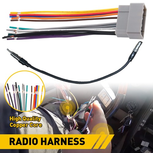 Wire Harness & Antenna Adapter Kit Aftermarket Radio Fits Chrysler Dodge Jeep - Picture 13 of 15