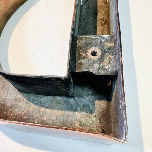 "Letrero de construcción industrial de metal con letras B 16"" latón/acero" - Imagen 5 de 9