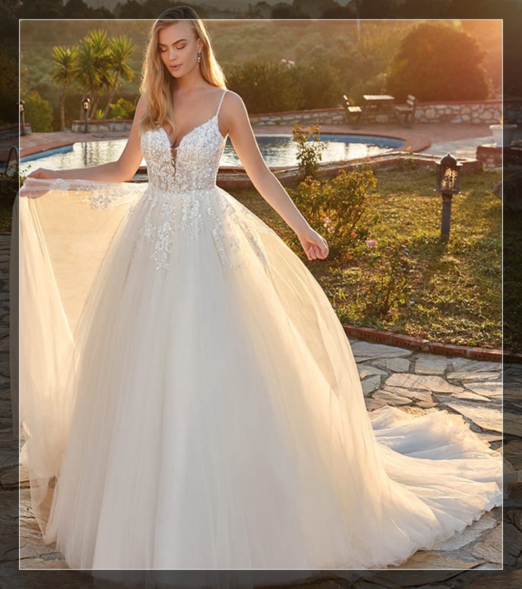 Straps Heavy Pearl Beaded Wedding Gown Lace Bridal Dress Custom made Ivory  Tulle 745780409390| eBay