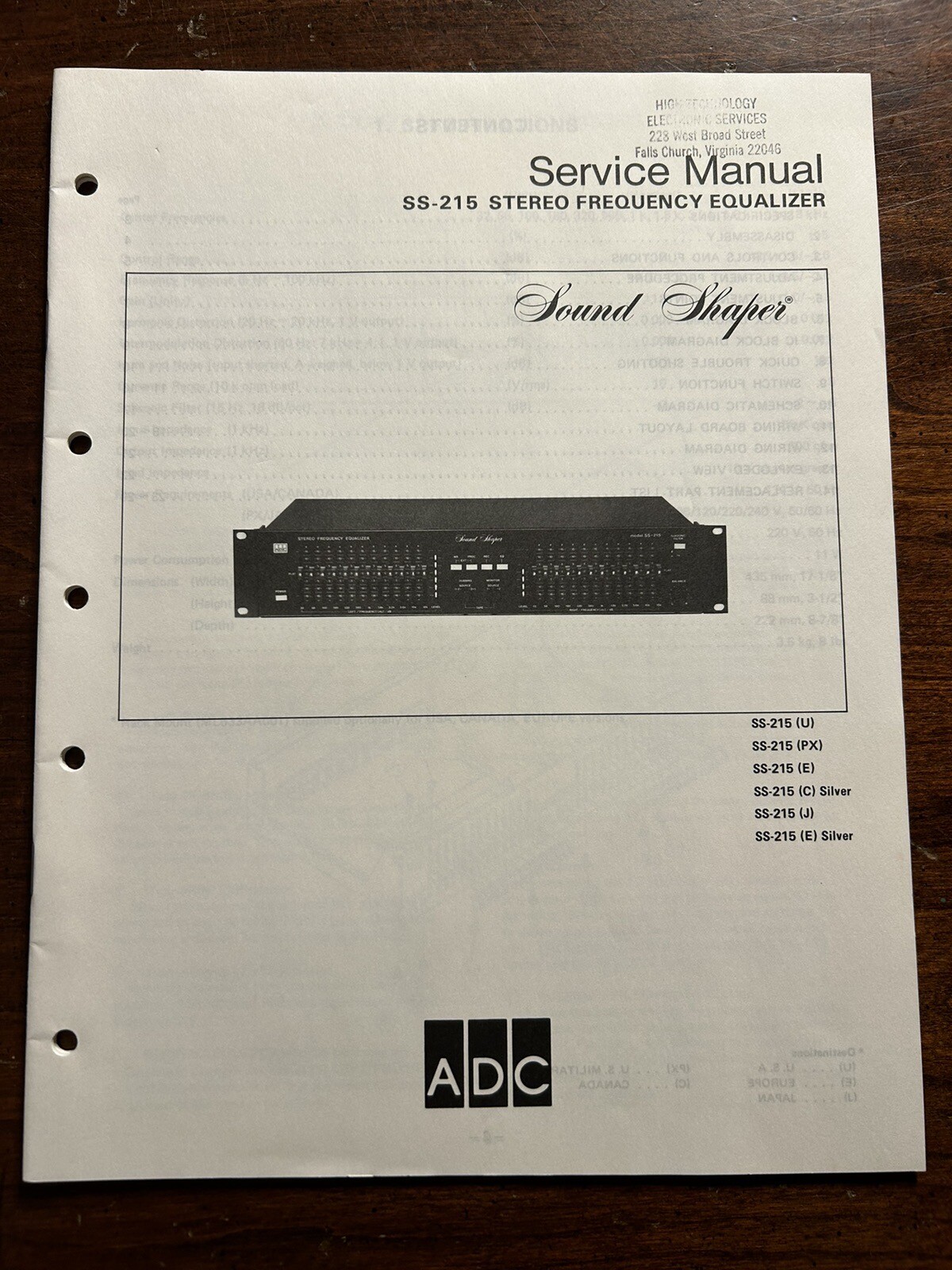 ADC Sound Shaper SS-215 vintage audio equipment - eBay listing photo 4