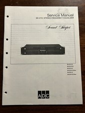ADC Sound Shaper SS-215 Frequency Equalizer Service Manual Original Genuine OEM