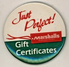 1980's MARSHALLS 3" Pinback Button