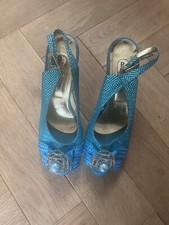 Size 40 Turquoise Open Toed Shoes