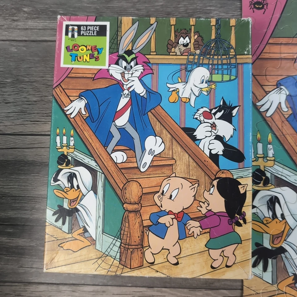 Rompecabezas Completo De Colección Looney Tunes Halloween Bichos Lucas Cerdo Cerdo Arco Iris Foto 2 de 4